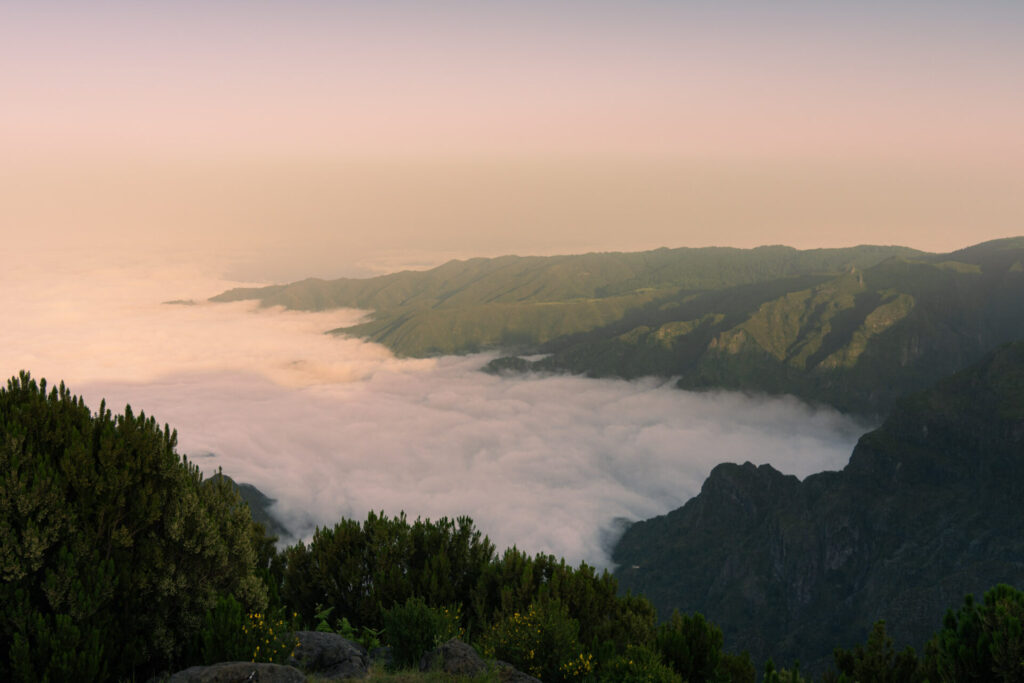 Le Pico Ruivo, un des plus beaux endroits de Madère pour apprécier le coucher du soleil. Crédit photo obligatoire : Cyrille Ardaud / Est-en-Ouest.fr